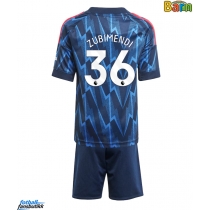 Arsenal Martin Zubimendi #36 Bortedraktsett Barn 2025-26 Kortermet (+ Korte bukser)